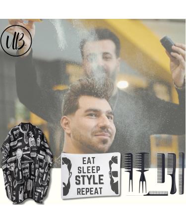 Volumizing Texture Powder Hair Styling Powder Hair Powder for Men Bundle with 2 pk Nishman Powder Hairstyling Wax P1 unibeauties Mens grooming Kit: Comb Set &Barber Styling Cape - Buy Online on GoSupps.com