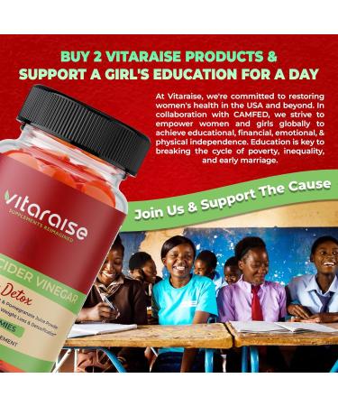 Apple Cider Vinegar Gummies - ACV with Mother Gummies for Weight Loss - Detox & Digestion Support - 1000mg - Keto ACV Gummies B9 & B12 - Metabolism Booster - Vegan, Non-GMO, Gluten-Free - 60 Chews - Buy Online on GoSupps.com