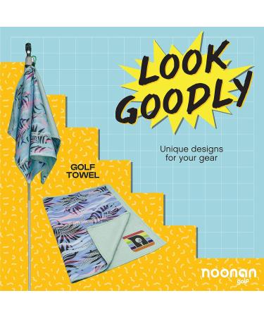 Noonan Golf Towel - Premium Microfiber with Carabiner Clip | 24x15 | Golf Accessories for Men & Women | Fun & Unique Designs - Buy Online on GoSupps.com
