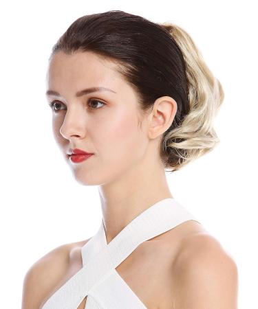 WIG ME UP 1028-V-22 | Short Wavy Blonde Hairpiece Braid Ponytail (20 cm) - Voluminous Ash Blonde Style for International Shipping - Buy Online on GoSupps.com