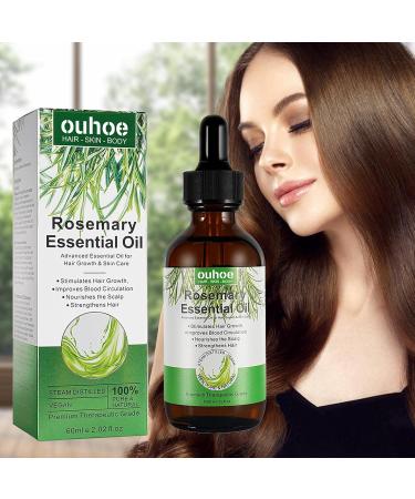 Rosemary Oil for Hair Growth - Nourishing Essential Oil | Strengthen Scalp & Hair | Aromatherapy | 2 fl. oz | Ideal for Skin & Face - Buy Online on GoSupps.com