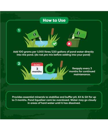 Envii Pond Equaliser 250g - pH Buffer for Balancing and Stabilising Pond pH, KH, and GH Levels - Buy Online on GoSupps.com