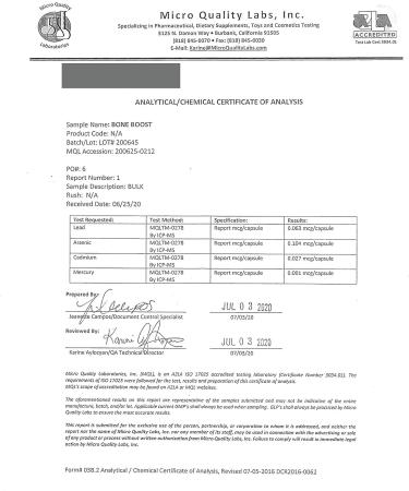 BoneBoost Natural Bone Health Supplement 60 Capsules Manufactured in USA Non GMO Gluten Free - Buy Online on GoSupps.com