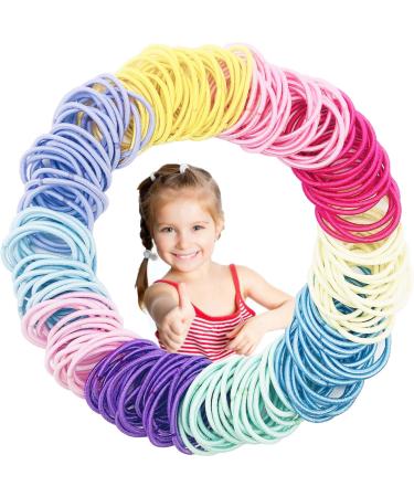 200pcs Hair Ties for Kids Hair Ties Toddler Girls Hair Ties for Girls Elastic Hair Bands Small Hair Ties for Kids thin