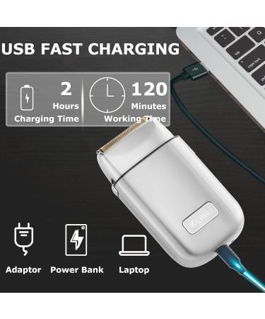 KEMEI Metal Professional Double Electric Shaver for Men | Cordless Rechargeable Razor & Beard Trimmer | Barber Supplies - Shop Internationally - Buy Online on GoSupps.com