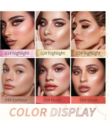 Stick Concealer-Stick Highlighter Makeup Stick Stick Powder Blusher Long Lasting Waterproof Face Makeup Cream Stick for Mature Skin Cheeks 2 - Buy Online on GoSupps.com
