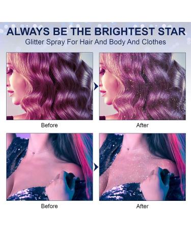 Shiny Glitter Spray for Hair and Body - 2.11 oz - Buy Online on GoSupps.com
