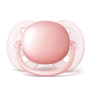 Philips AVENT Ultra Soft Pacifier 0-6 Months Pink/Peach 4 Pack - SCF213/40 - 4 Count - Buy Online on GoSupps.com