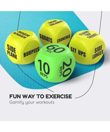 Skywin Workout Dice - Fun Exercise Dice for Solo or Group Classes - Foam Fitness Dice for Dynamic Workouts - Buy Online on GoSupps.com