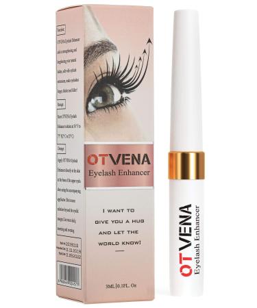 Eyelash & Eyebrow Serum (3mL) Lash Growth Serum for Longer Thicker Fuller Eyelashes and Eyebrows - Clinically Tested Waterproof Herbal Formula - Irritation Free Eyelash Serum