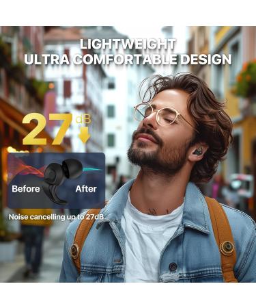 Buy Reusable Silicone Ear Plugs for Kids & Adults | Noise Protection for Sleeping Concerts and Travel | 8 Ear Tips in XS/S/M/L - Carbon Black - Buy Online on GoSupps.com