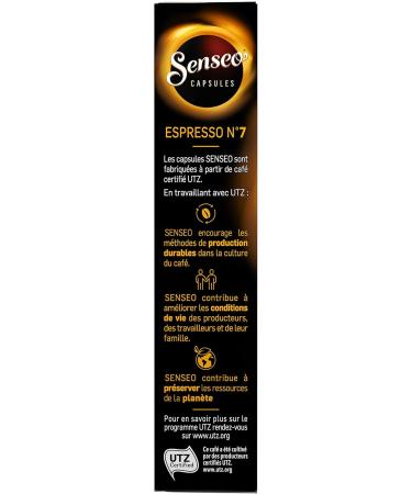 Senseo Espresso Capsules N 7 10 Aluminum Capsules Compatible with Nespresso Machines 52 g - Buy Online on GoSupps.com