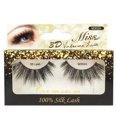 4 PACKS Miss Lashes 3D Volume Tapered False Eyelash Extension M302A