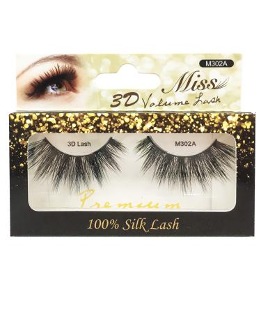  4 PACKS Miss Lashes 3D Volume Tapered False Eyelash Extension M302A