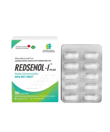 Redsenol 16 Rare Ginsenosides:Rk2 Rg3 Rg5 Rh2 Rh3 aPPD 20% Rare Ginsenosides 1 Box x 90 Capsules 90 count (Pack of 1)