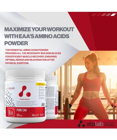 ATP LAB Pure EAA Powder 300g - Pineapple Coconut | Essential Amino Acid Supplement for Muscle Recovery & Growth - International Shipping Available - Buy Online on GoSupps.com