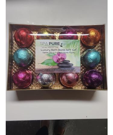 Bath Fizzie Gift Set for Women - 12 Foil Wrapped Bath Bombs for Dry Skin - Perfect Gift for Mom, Teacher, Friend (GiftHer) - Buy Online on GoSupps.com