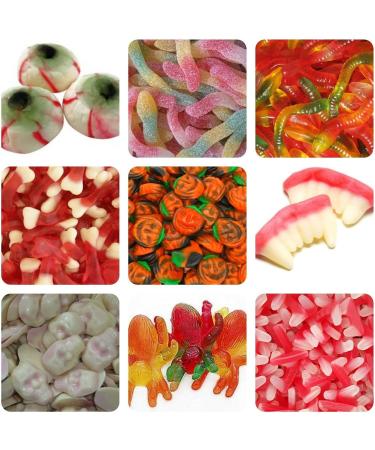 Halloween Pick N Mix Sweets Scary Horror Trick or Treat Jelly Sweets Resealable Pouch Assortment- Halloween Party Bags 425g - Buy Online on GoSupps.com