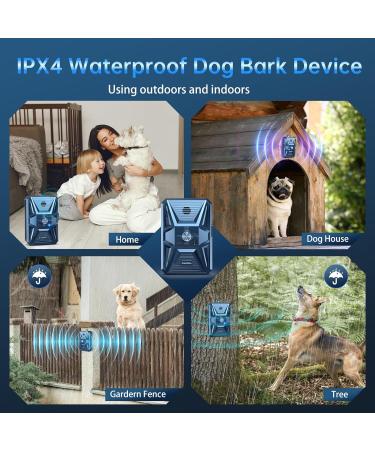 Bubbacare Antibell Ultrasound Dog Trainer | 3-Step Rechargeable & Waterproof Anti-Bark Device for Large & Small Dogs - 33ft Range - Blue#106 - Buy Online on GoSupps.com
