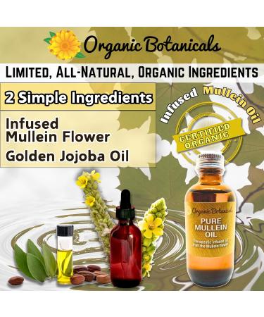 Pure Organic Mullein Oil - Organic Mullein Ear Oil Drops - Natural Ear Care Solution for Earaches Tinnitus and Kids - Herbal Mullein Extract Liquid for Soothing Relief (0.5oz) 0.5 Fl Oz (Pack of 1) - Buy Online on GoSupps.com