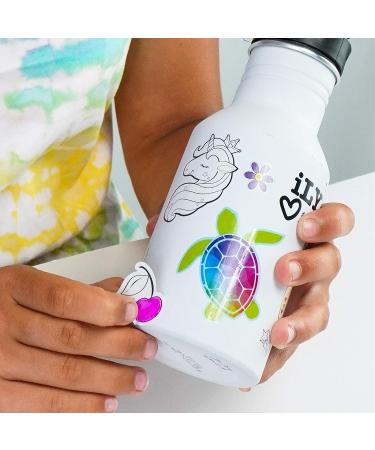 iLY ACTIVITY KINGS Insulated Hydro Water Bottle with Straw for Kids | BPA Free, Eco-Friendly | Dishwasher Safe | Includes 2 Markers, 60 Stickers | Ages 6 - Buy Online on GoSupps.com