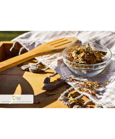 Organic Way Hawthorn Leaf and Flower Whole (Crataegus monogyna) - Herbal Tea | European Wild-Harvest | Organic Kosher & USDA Certified | Non GMO & Gluten Free | Origin - Albania (1 LBS / 16 Oz) - Buy Online on GoSupps.com