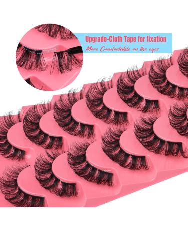Newcally B Curly Cluster Lashes - Natural Look Wispy Cat Eye Extensions - 8 Pairs DIY Pack - Buy Online on GoSupps.com