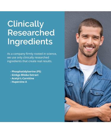 BRAINMD Dr Amen Brain & Memory Power MAX - 120 Capsules - Nootropic Supplement with Ginkgo Biloba Extract & Huperzine A - 30 Servings - Buy Online on GoSupps.com