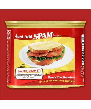 SPAM Bacon 12 Oz - Delicious 12.0 Ounce Pack of 1 - Buy Online on GoSupps.com