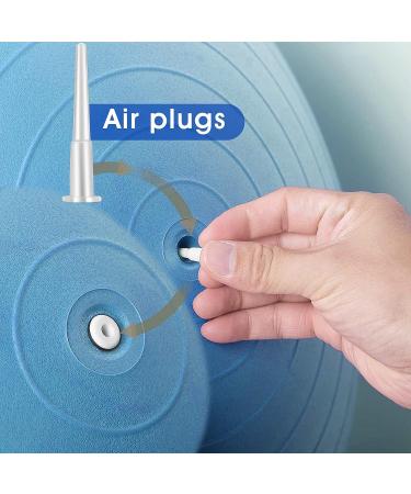 Yoga Ball Replacement Kit - 6 Pieces Air Stopper Plug & Pin Adapter for Fitness Exercise Balls - International Shipping Available - Buy Online on GoSupps.com