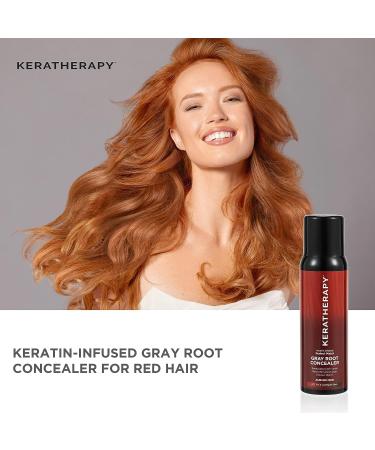 Keratherapy Keratin Infused Black Root Concealer Spray 3 oz - Hide Gray Roots - Darkening & Temporary Scalp Concealer - Buy Online on GoSupps.com