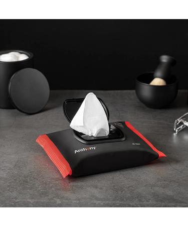 Anthony Glycolic Exfoliating & Resurfacing Wipes - Men's Cleansing Face Cloths - Gentle Pore Refining for Normal, Oily, or Sensitive Skin - 30 Sheets/Bag (Pack of 2) - Buy Online on GoSupps.com