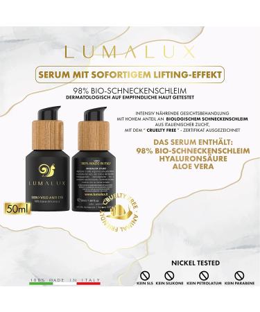 Lumalux Skin Care Combo Pack - 50ml Snail Mucus Serum & 50ml Moisture Cream - Anti-Aging Skin Care Set for Radiant Skin - Buy Online on GoSupps.com