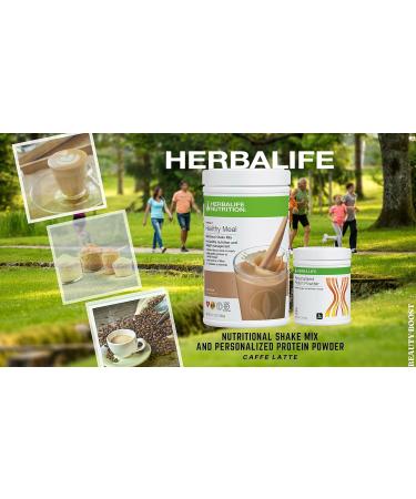 HERBALIFE (Duo) Formula 1 Healthy Meal Nutritional Shake Mix (Cafe Latte) with Personalized Protein Powder - Buy Online on GoSupps.com