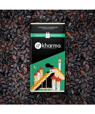 2 Bars of Kharma whole camel milk chocolate, made in Austria by a master craftsman