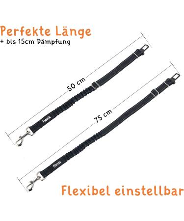 FLOXIC SCHTHURT Dog Car Seat Belt - Adjustable Elastic Safety Harness for Small & Large Dogs - Secure Travel Accessories - Buy Online on GoSupps.com