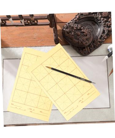 Lurrose 90 Sheets Grid Rice Paper Painting Paper Chinese Calligraphy Brush Writing Sumi Paper China - Buy Online on GoSupps.com