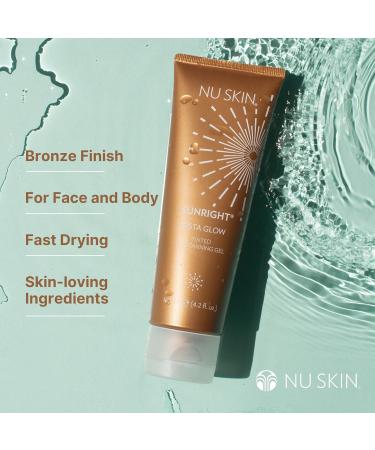 Nu Skin Sunright Insta Glow Self Tanner Gel | Natural Summer Tan for Face & Body | Beauty & Skin Care | Vitamin E & Avocado Oil | Natural Body Bronzer with DHA & Amino Acids | 4.2 oz | 2 Pack 4.2 Ounce (Pack of 2) - Buy Online on GoSupps.com
