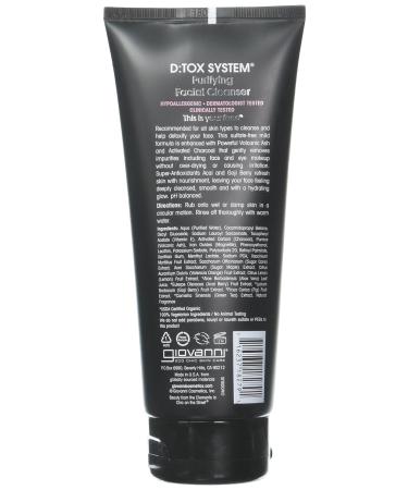 Giovanni D:tox System Purifying Facial Cleanser - 7 fl oz - Buy Online on GoSupps.com
