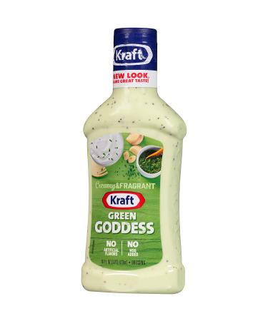 Kraft Green Goddess Salad Dressing 16 fl oz Bottles - 6 Pack - Buy Online on GoSupps.com
