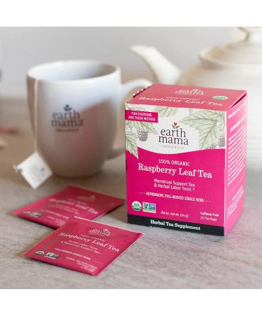 Earth Mama Organic Raspberry Leaf Tea Bags | Labor Tonic & Menstrual Support | 48 Tea Bags (16 Count, Pack of 3) - Buy Online on GoSupps.com