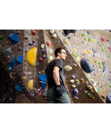 Cragbag Rock Climbing Chalk Bag Lightweight Nylon with Belt Strap, Brush Holder, Carabiner Loop, Zipper Pocket for Phone & Keys - Buy Online on GoSupps.com