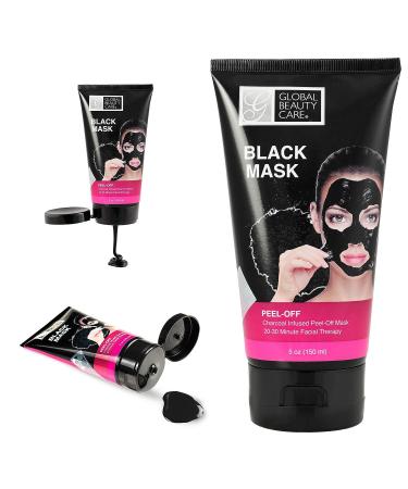 Global Beauty Care 5 oz Charcoal Infused Black Peel-Off Mask | 150 ml Peel-Off Mask - Buy Online on GoSupps.com