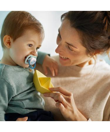Philips Avent Ultra Air Pacifiers & Natural Soother Set - Jaw-Friendly BPA-Free 0-6 Months Sterilization Box Included | SCF080/17 & SCF042/27 - Buy Online on GoSupps.com