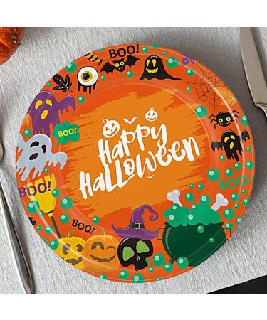 Fall Paper Plates - Dinner Plates Safe Dining Pumpkin Plates Parties Plates for Autumn Celebrations Wedding Decorations 9 Inches - Buy Online on GoSupps.com