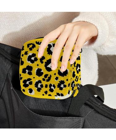 Womens Napkin Storage Pocket - Leopard Pattern | Portable Menstrual Cup & Bandages | Perfect for First Period & Female Menstruation - Buy Online on GoSupps.com