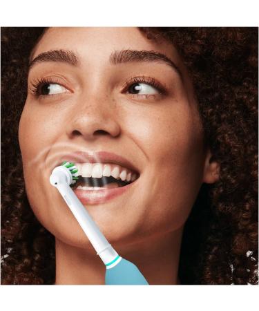 Oral-B Pro 1 Electric Toothbrush with Pressure Sensor - Christmas Gift for Adults - 3D Cleaning - 2 Pin UK Plug - Blue - Buy Online on GoSupps.com