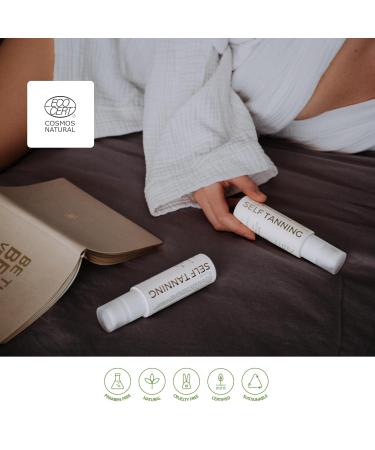 Self Tanning Dry Oil - Medium Tone | Ecocert COSMOS Natural Vegan Streak-Free Hydrating Tan | Easy to Use No Smell Beautiful Natural Glow - Buy Online on GoSupps.com