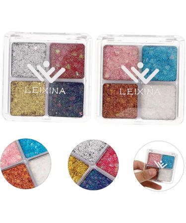 DRESSOOS 2pcs Glitter Eye Makeup Glitter Makeup Decorative Eyeshadow Makeup Eyeshadow Eye Glitter Eye Shadow - Buy Online on GoSupps.com