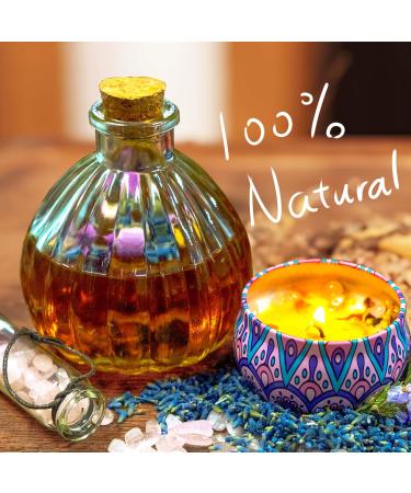 Luxury Scented Candles Gift Set for Women - 4 Natural Soy Wax Aromatherapy Candles with Crystals for Stress Relief & Relaxation - Perfect Birthday Gift for Yoga & Spa - Buy Online on GoSupps.com